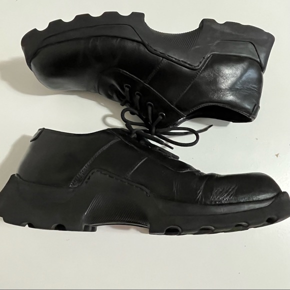 Bed Stu Shoes Bed Stu Vtg 9s Y2k Black Chunky Heel Lace Up Shoes